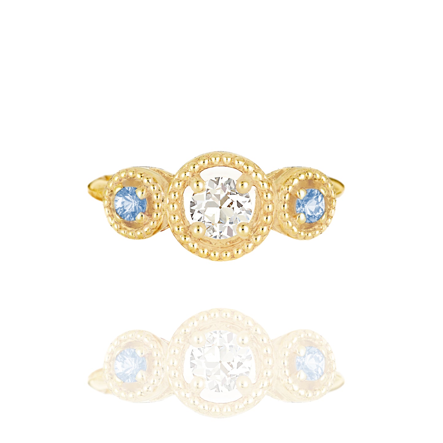 Floating Gem Pinky Ring