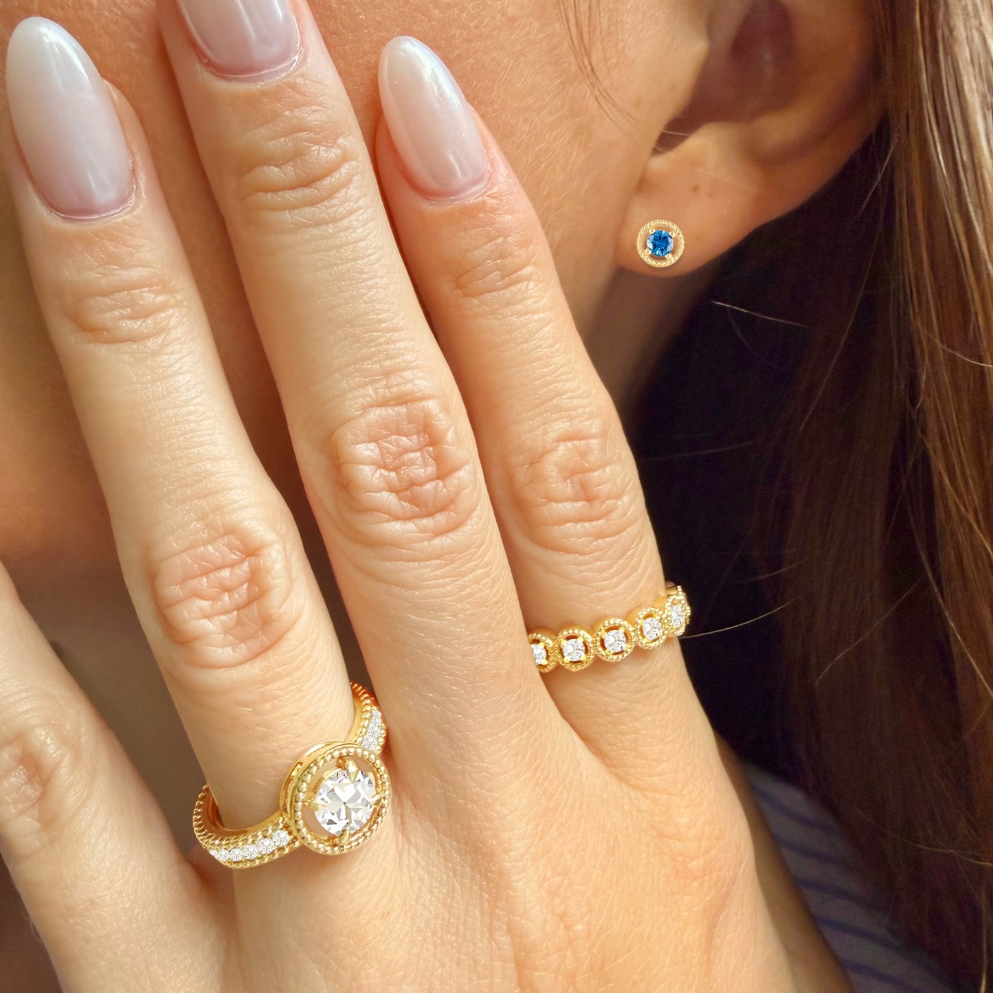 Floating Gem Earrings