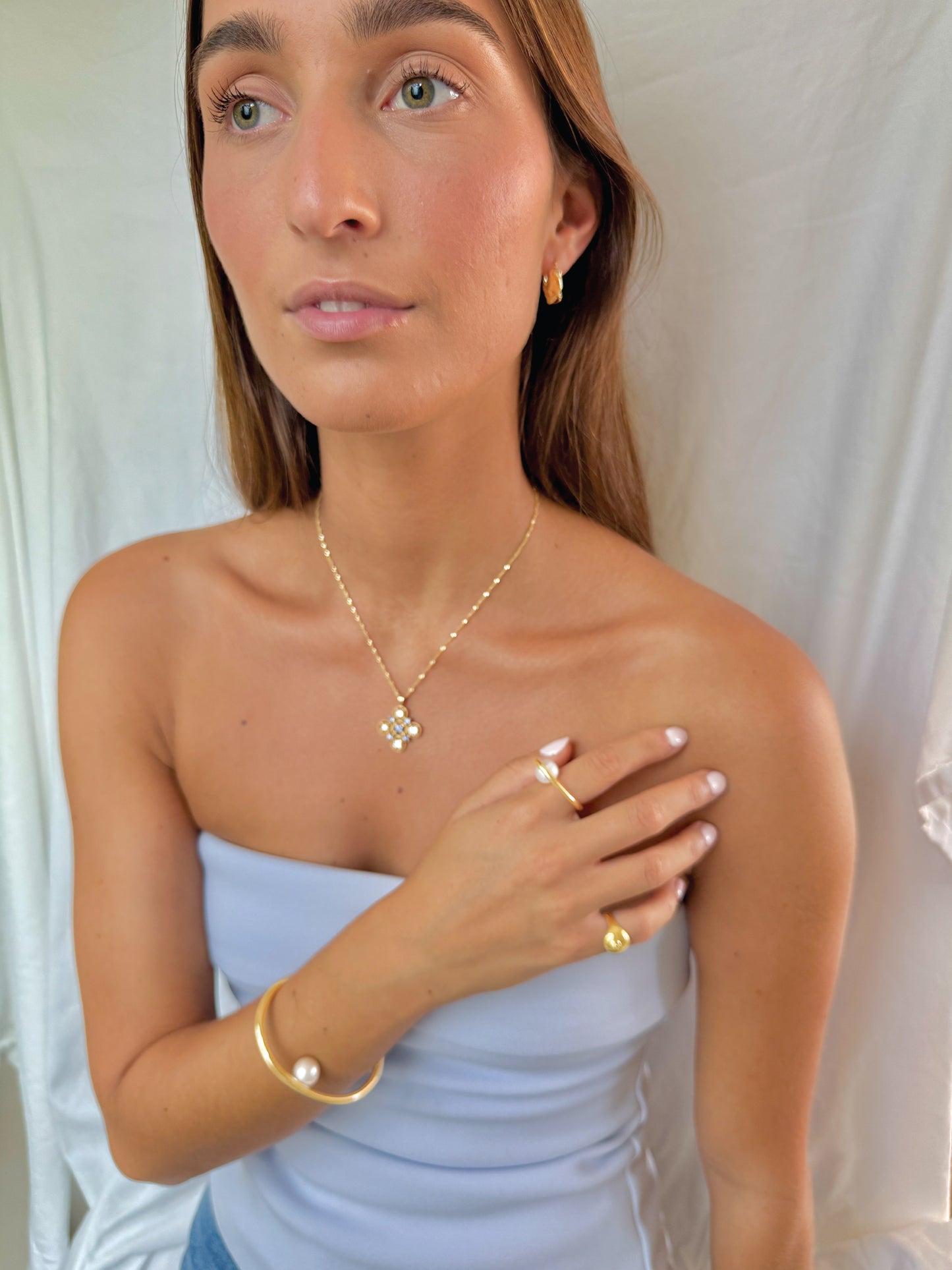 Floating Pearl Cuff