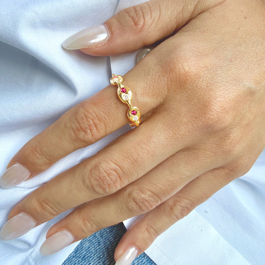 Nave Diamond and Ruby Ring