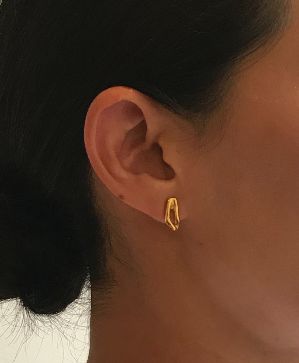 Silver Coral Earrings