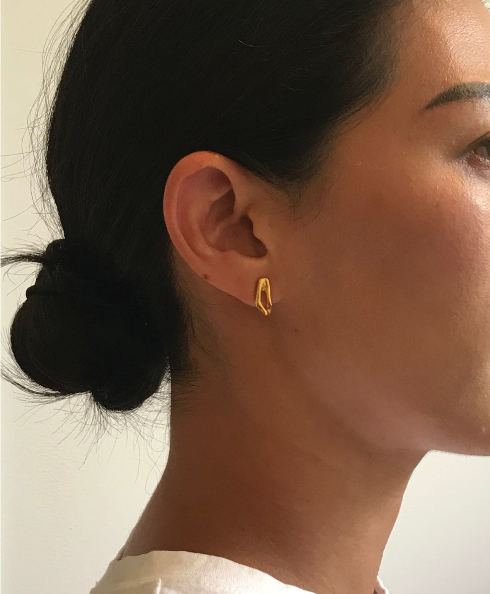 Silver Coral Earrings