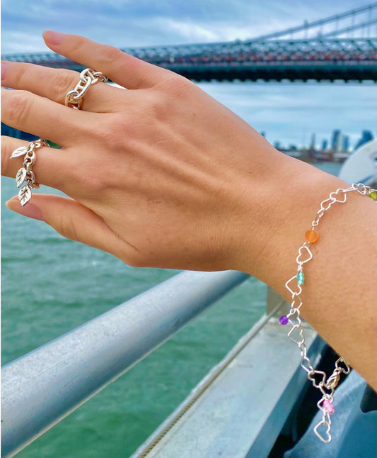 Linked Hearts Bracelet