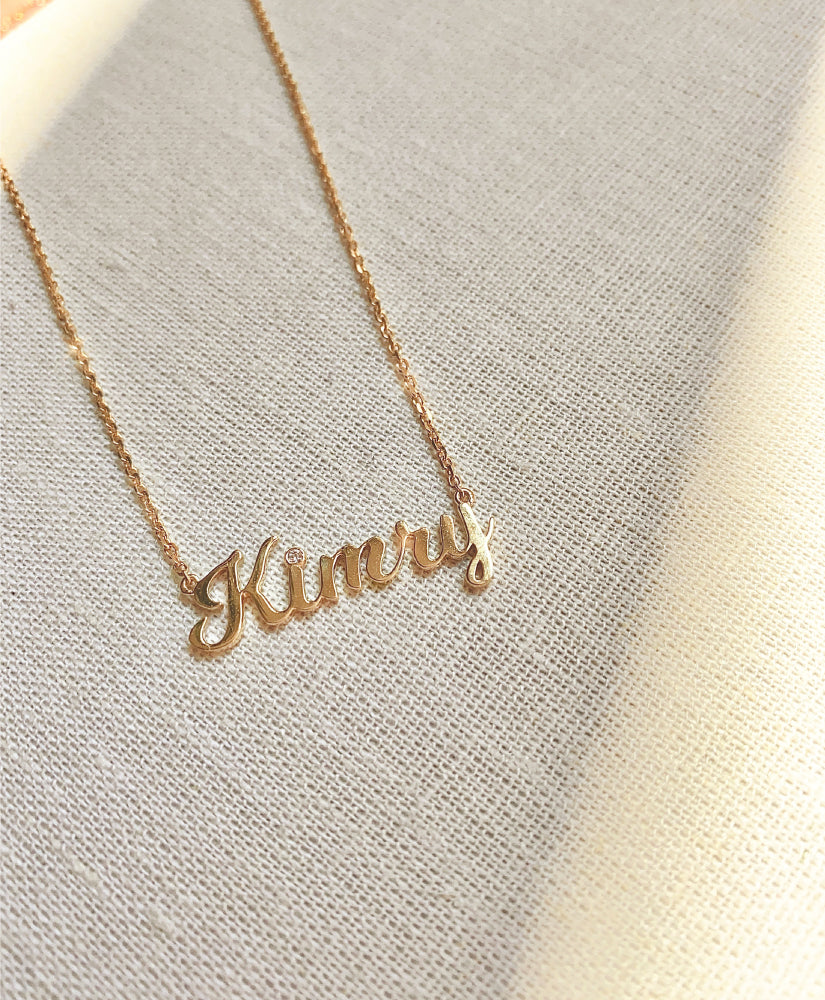 Custom Nameplate Necklace