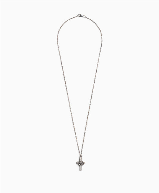 Rosette Cross Necklace
