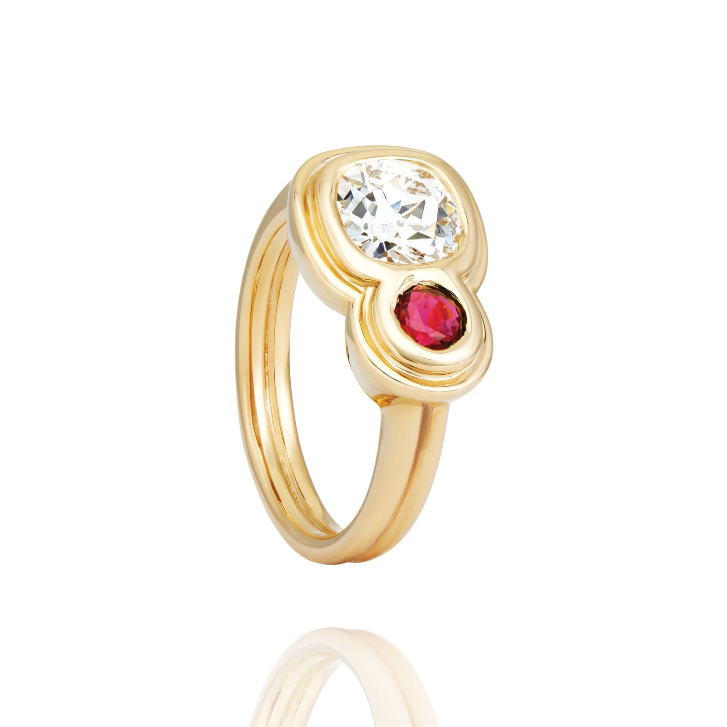 Capulet Diamond and Ruby Ring