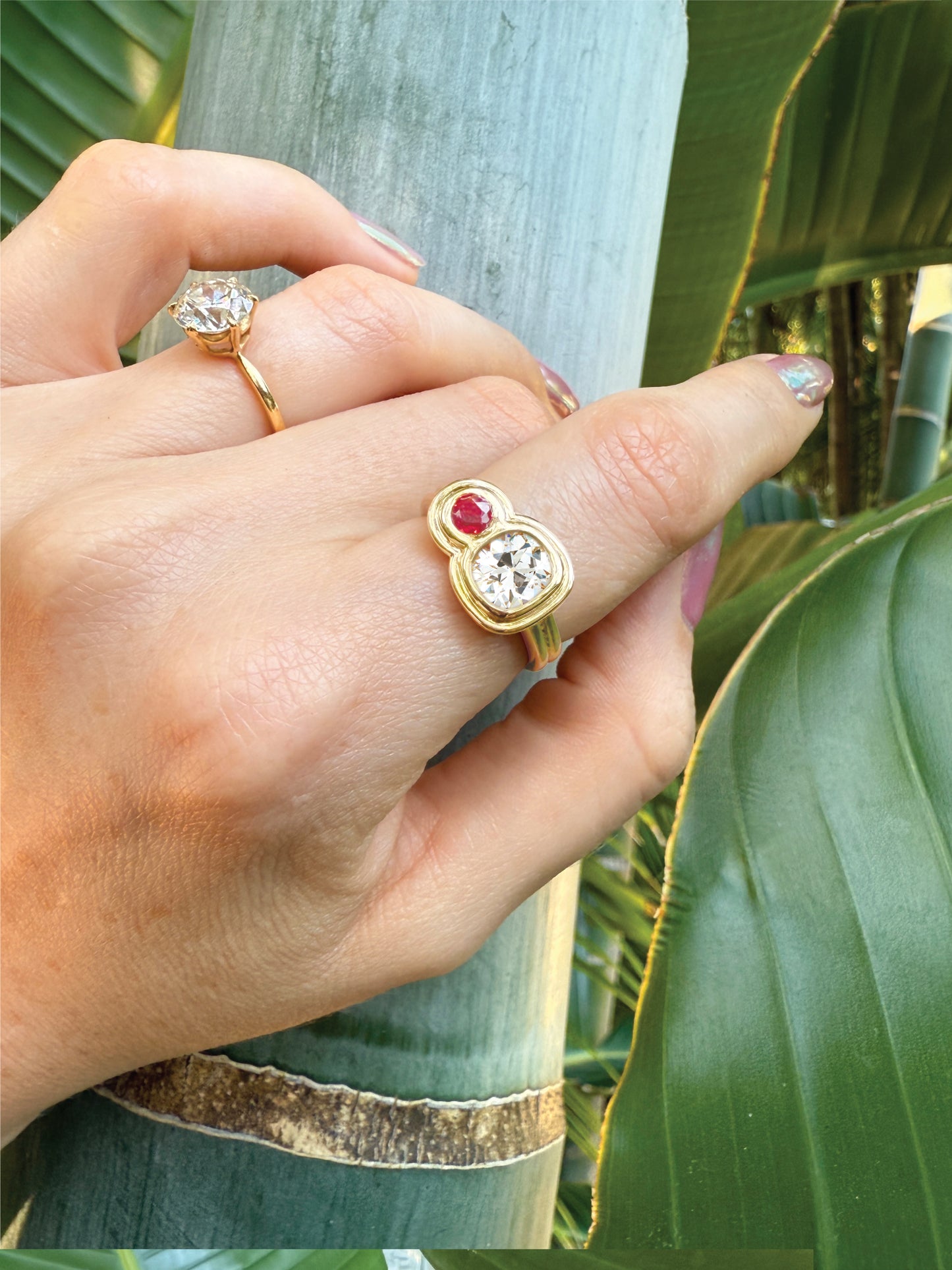 Capulet Diamond and Ruby Ring