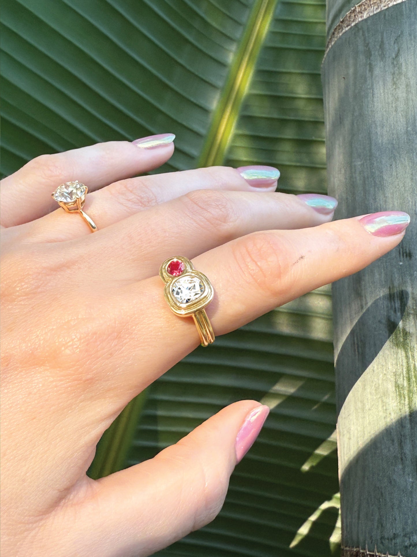 Capulet Diamond and Ruby Ring