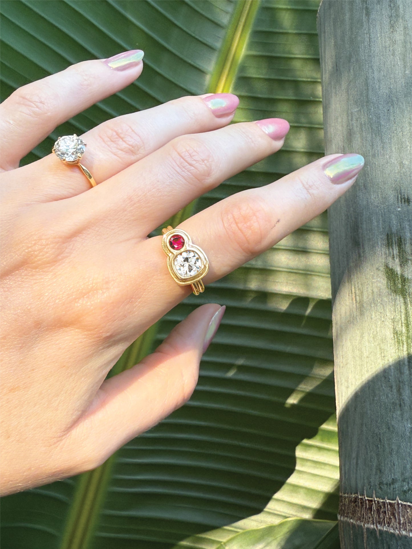 Capulet Diamond and Ruby Ring