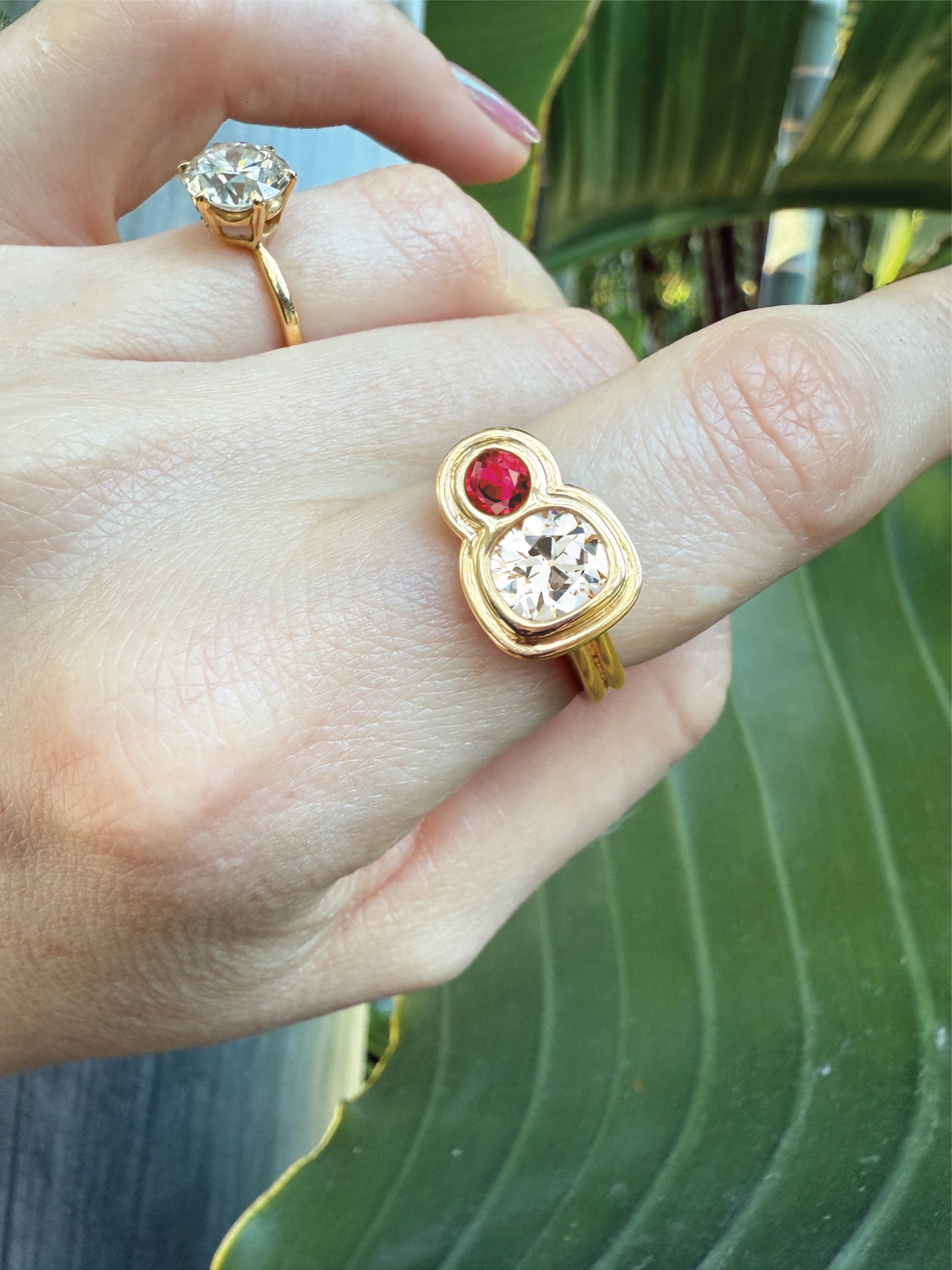 Capulet Diamond and Ruby Ring