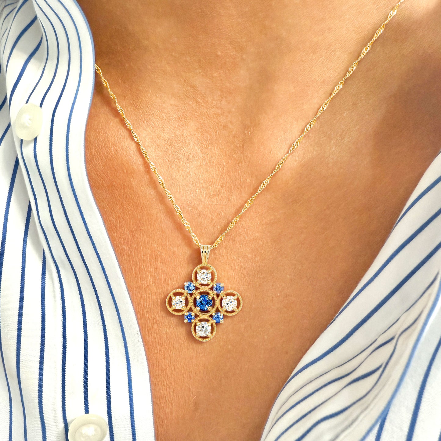 Floating Gem Necklace