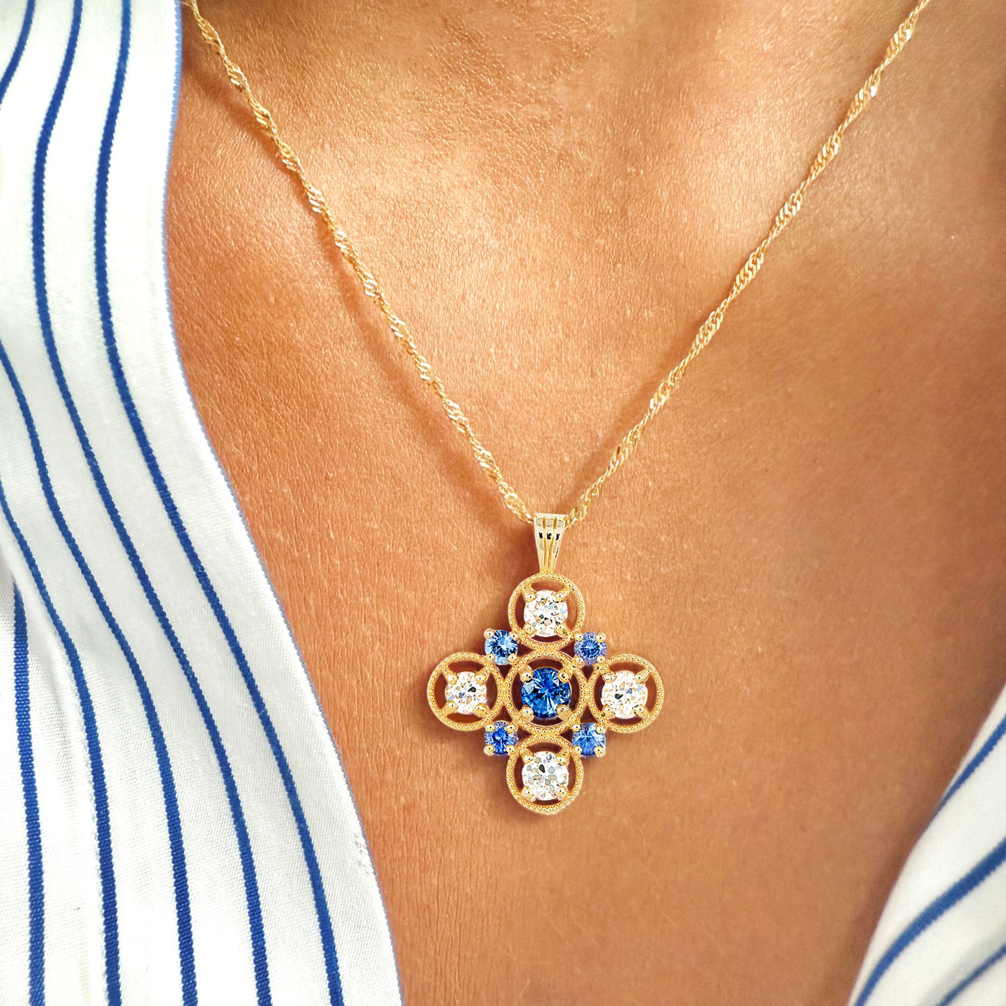 Floating Gem Necklace