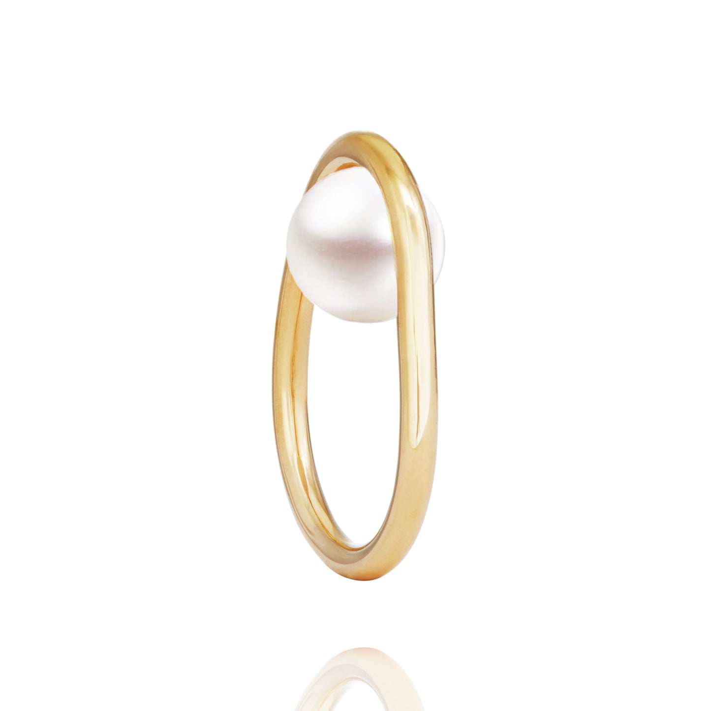 Floating Pearl Ring