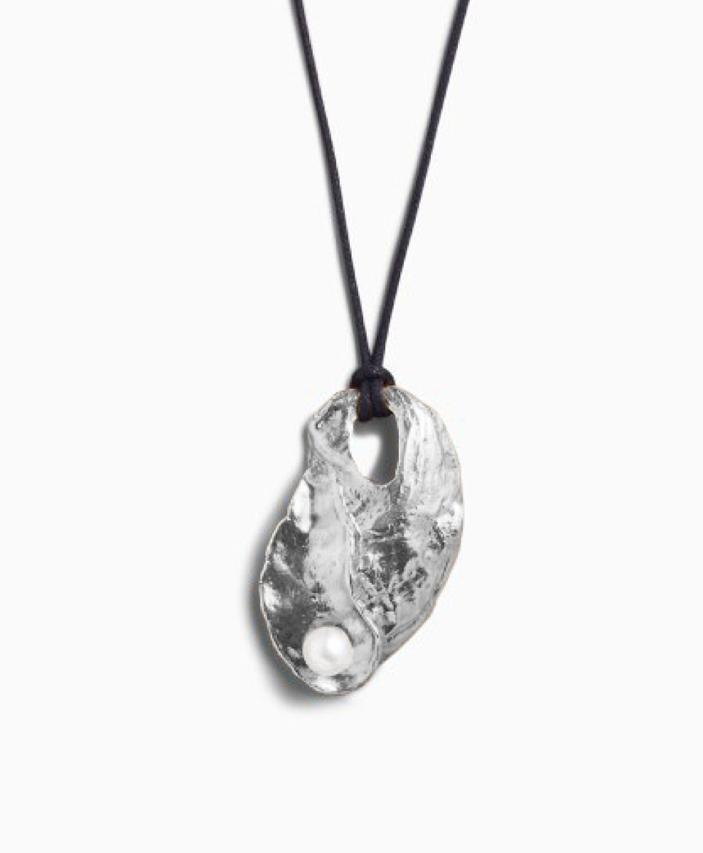 Silver Birth of Venus Pendant