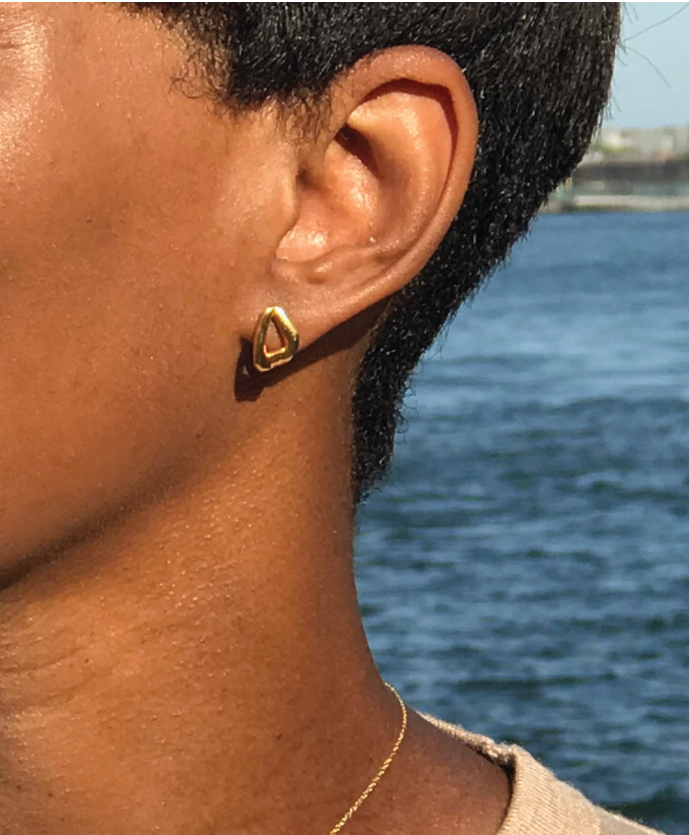 Gold Coral Earrings