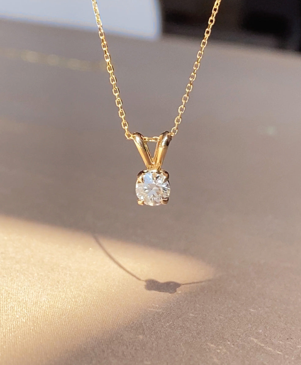 Diamond Tennis Necklace 5 Carat 14k Gold – Mizrahi Diamond Co.