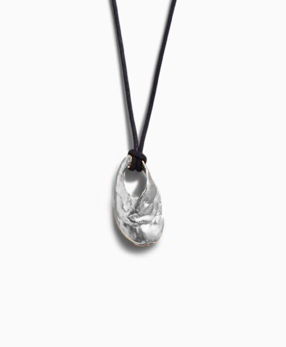Silver Heart of Ocean Pendant