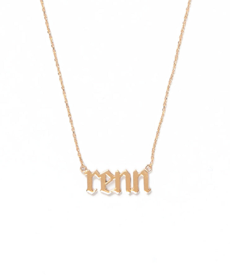 Enamel Nameplate Necklace | Kelly Bello Design®