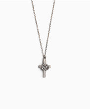 Load image into Gallery viewer, Rosette Cross Necklace