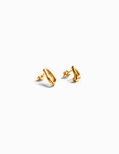 Load image into Gallery viewer, Gold Coral Earrings